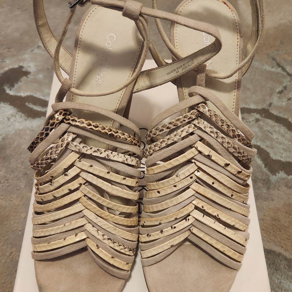 Calvin Klein Women's Beige Sandals